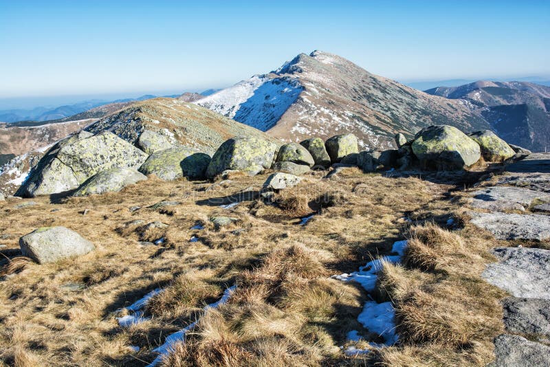 Dumbier is highest peak of slovak mountains Low Tatras, Slovakia