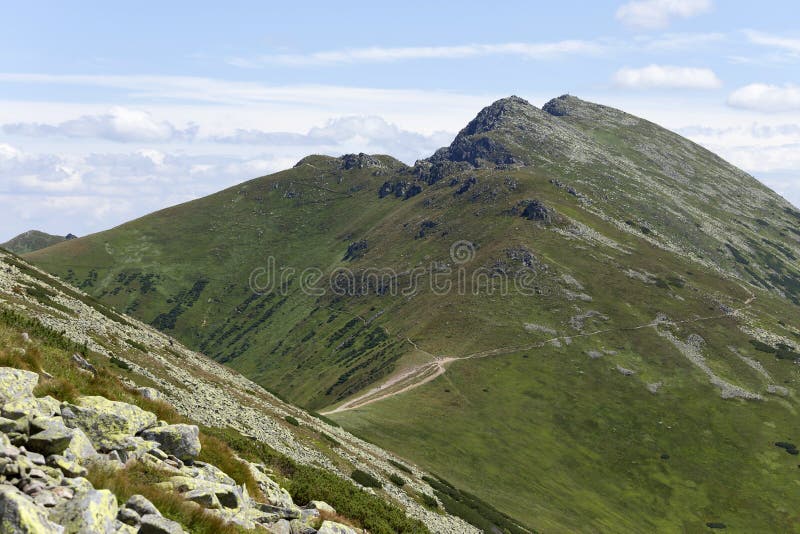 Dumbier, the highest Peak of Slovakia Mountains Low Tatras