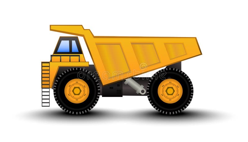 Dump Truck Cartoon stock vector. Illustration of building  54489743