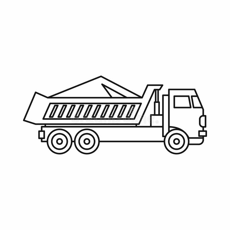 Free Free Dump Truck Outline Svg 44 SVG PNG EPS DXF File