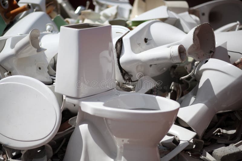 Dumped Ceramic Toilets Stock Photos Free & RoyaltyFree Stock Photos from Dreamstime