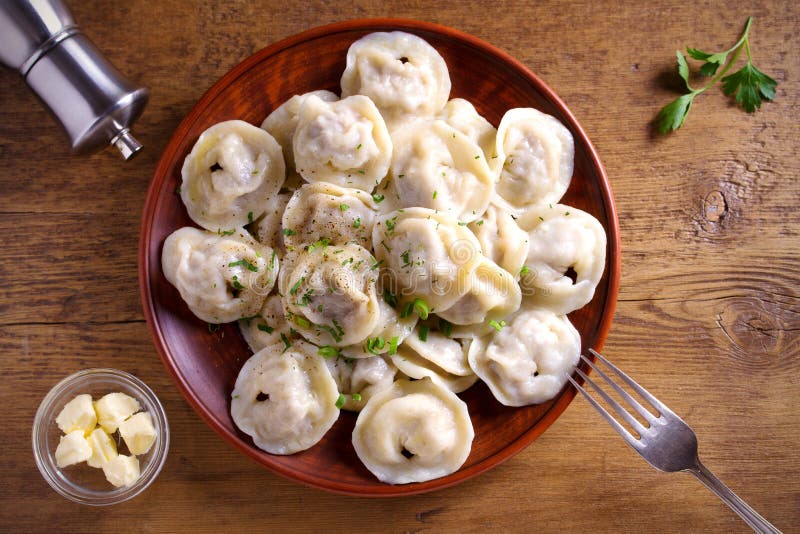 Dumplings, Filled with Meat. Dumplings with Filling Stock Photo Image