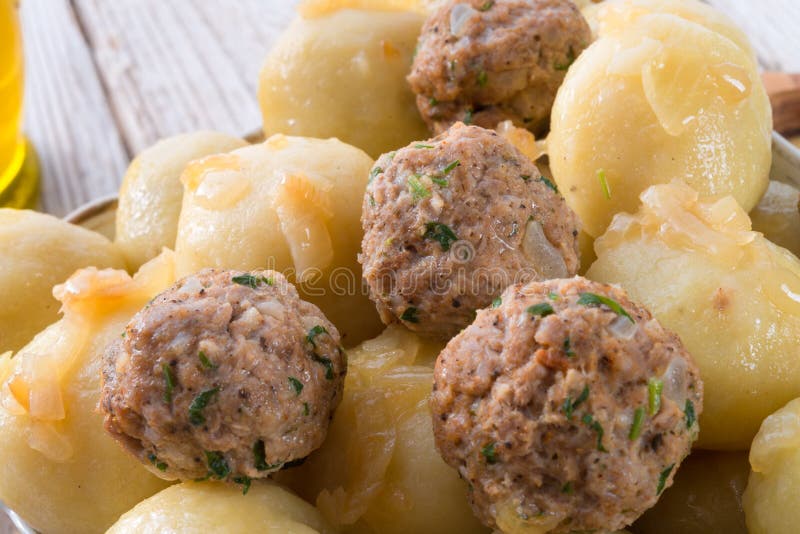 Dumplings with meatball stock image. Image of beef, meatball 38157807