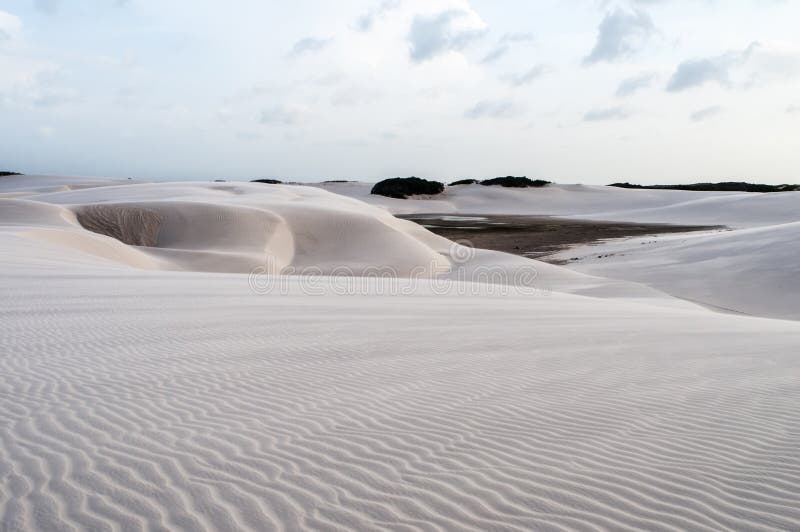 Dunas de arena del Lencois Maranheses en el Brasil imagen de archivo libre de regalías Dunas de arena del Lencois Maranheses en el Brasil imagen de archivo libre de regalías