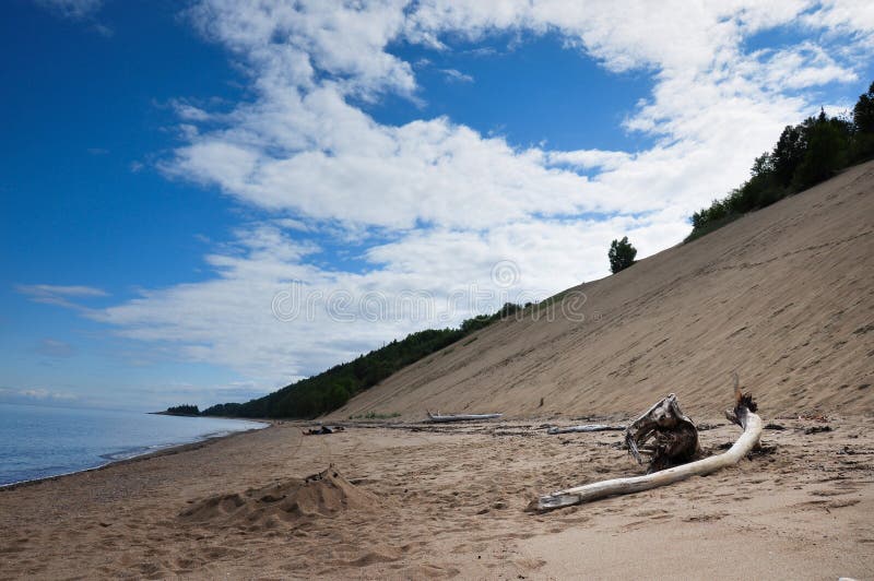 Dunas de arena en la región de Charlevoix, Quebec, Canadá imágenes de archivo libres de regalías Dunas de arena en la región de Charlevoix, Quebec, Canadá imágenes de archivo libres de regalías