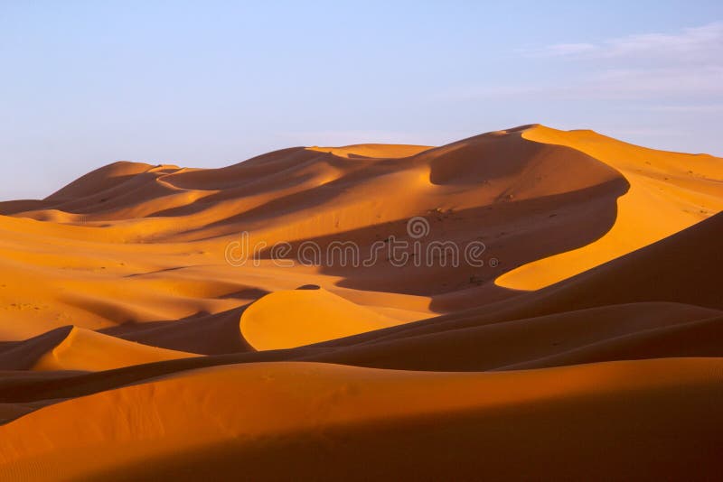 Dunas de arena de Sahara Desert