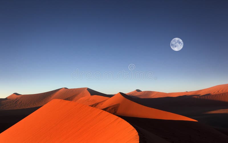 Dune de sable rouge, Sossusvlei, Namibie images libres de droits Dune de sable rouge, Sossusvlei, Namibie images libres de droits