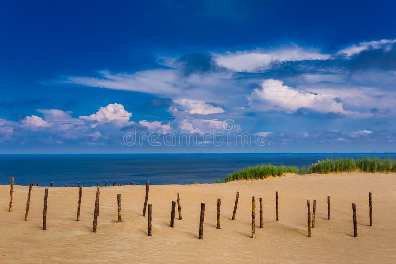 Nida - Curonian Spit and Curonian Lagoon, Nida, Klaipeda, Lithuania. Nida harbour. Baltic Dunes. Unesco heritage. Nida is located on the Curonian Spit. Nida - Curonian Spit and Curonian Lagoon, Nida, Klaipeda, Lithuania. Nida harbour. Baltic Dunes. Unesco heritage. Nida is located on the Curonian Spit