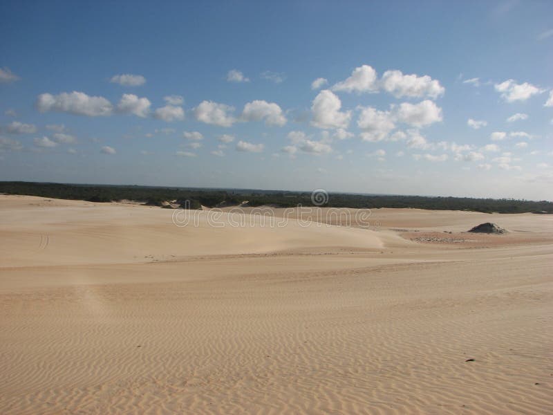 Dunes and desert in Natal, RN, Brazil