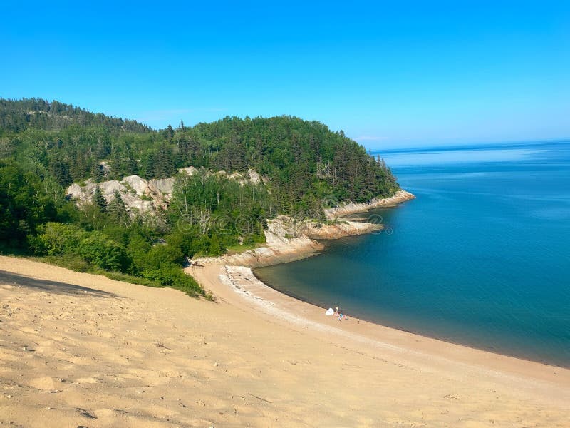 The dunes, Tadoussac stock photo. Image of beach, river 223140276