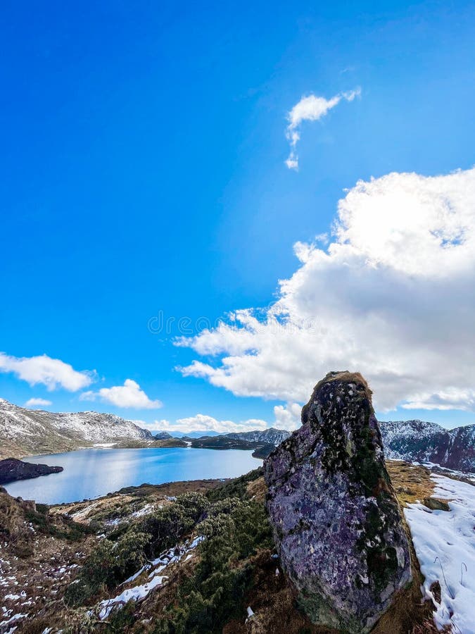 Dungkar Tso: Captivating High Altitude Lake royalty free stock image