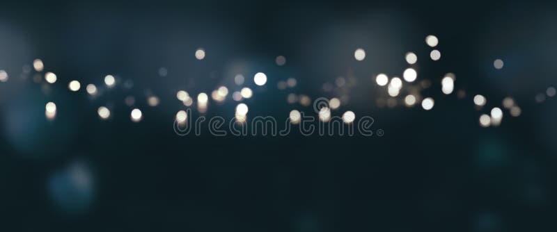 Dunkelblauer Hintergrund mit silbernen Lichtern