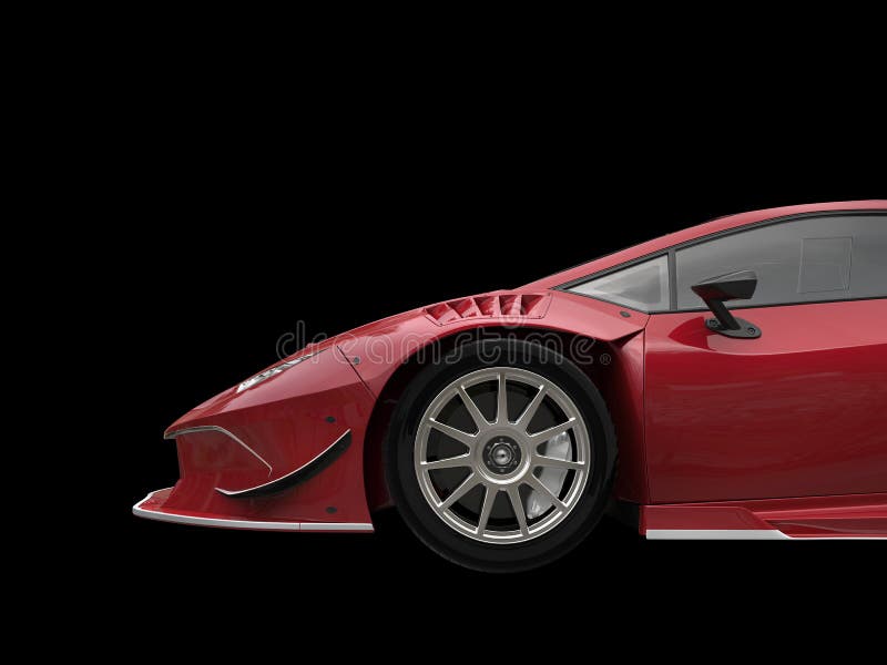 Dunkelrotes metallisches Extrem, das Motor- Schnittschuß läuft lizenzfreie stockfotografie Dunkelrotes metallisches Extrem, das Motor- Schnittschuß läuft lizenzfreie stockfotografie