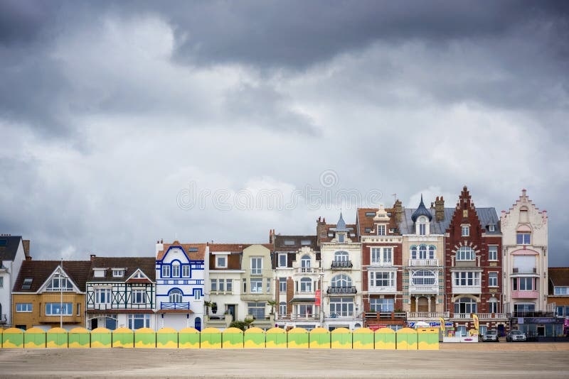 Dunkerque, Malo - Les Bains, miejscowość nadmorska Dunkirk Nord Pas de Calais, Francja zdjęcia stock Dunkerque, Malo - Les Bains, miejscowość nadmorska Dunkirk Nord Pas de Calais, Francja zdjęcia stock