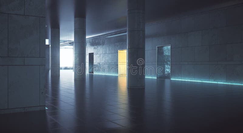 Tageslicht Der Wiedergabe 3d Vom Fenster Entlang Dem Sofa Und Dem