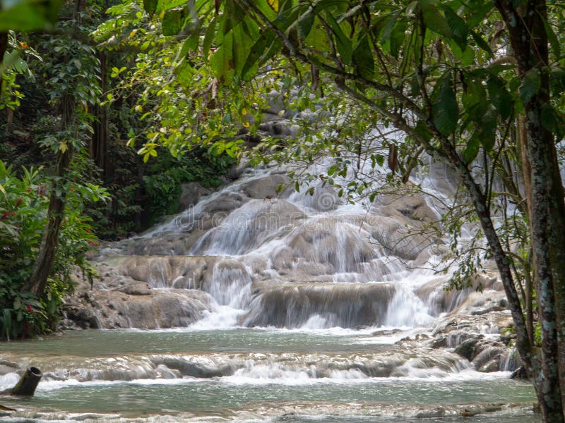 Dunns-Fluss-Wasserfall lizenzfreie stockbilder