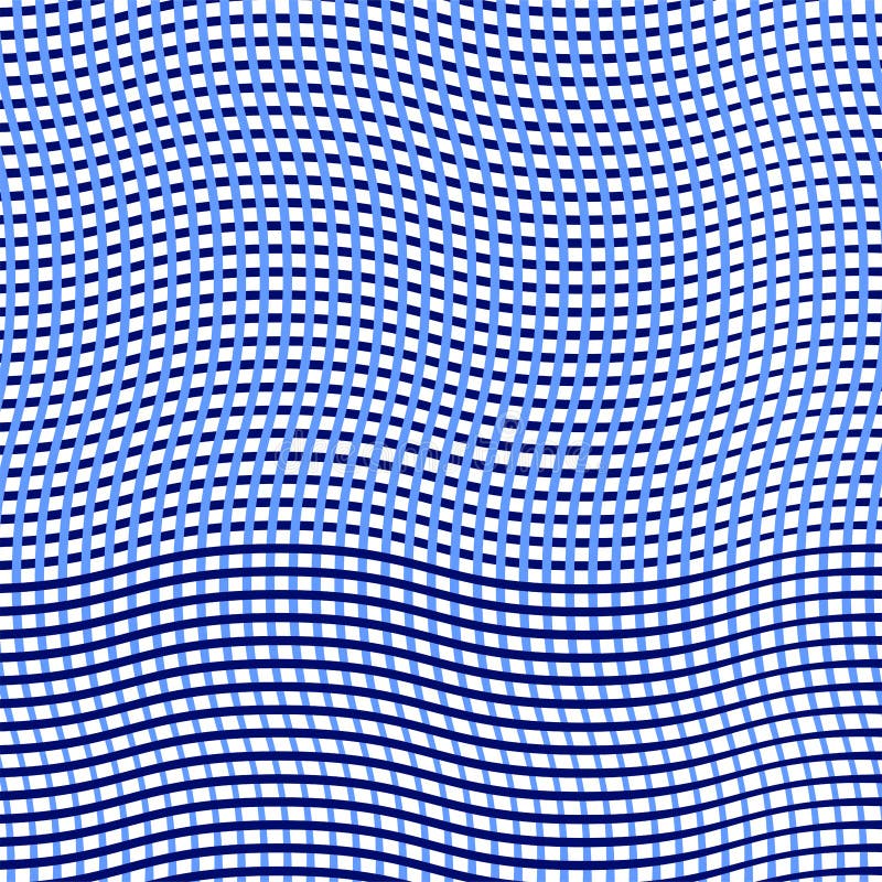 Duotone, 2-color Geometric Pattern of Dense Wavy Lattice, Grid ...