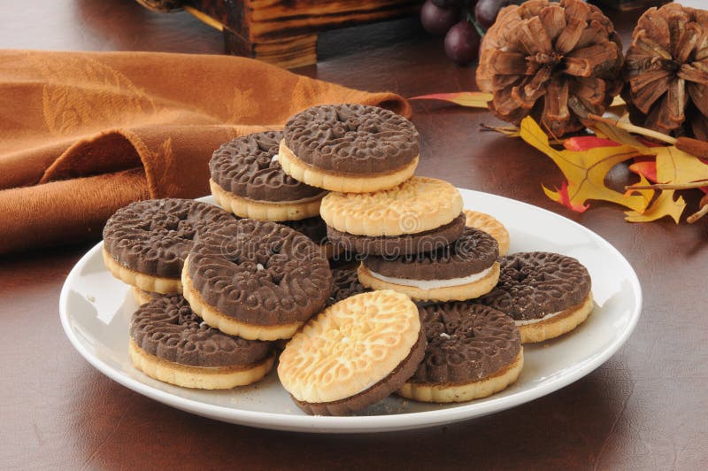 Duplex sandwich cookies stock photo. Image of filling 27559184