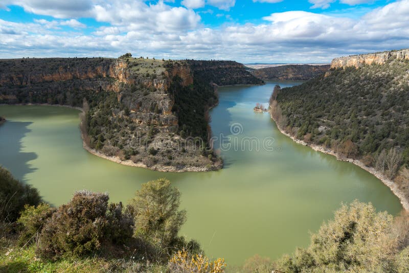 Duraton Canyon Natural Park in Segovia province, Spain. Duraton Canyon Natural Park in Segovia province, Spain