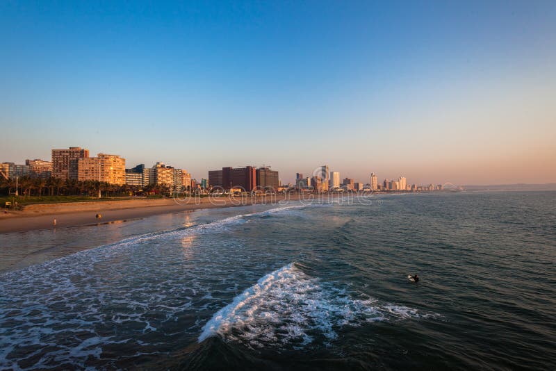 Durban Beachfront Ocean Morning