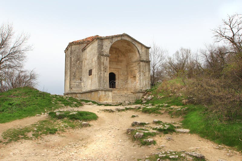 The Durbe (mausoleum) of Djanike Khanum is Located in the Old City, in front of the north curtain wall of Central defensive wall. The complex is an octahedral construction, covered with tiles. The carved portal, framed by pillars and arched, is attached to the south part. Djanike Khanum, daughter of the Golden Horde Khan Tokhtamysh, who died in 1437, was buried in the mausoleum. It's witnessed by the inscription on the tombstone, opened inside the mausoleum. The Durbe (mausoleum) of Djanike Khanum is Located in the Old City, in front of the north curtain wall of Central defensive wall. The complex is an octahedral construction, covered with tiles. The carved portal, framed by pillars and arched, is attached to the south part. Djanike Khanum, daughter of the Golden Horde Khan Tokhtamysh, who died in 1437, was buried in the mausoleum. It's witnessed by the inscription on the tombstone, opened inside the mausoleum.