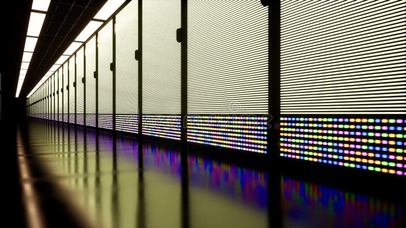 Durch Gestell-Server Große Daten Künstliche Intelligenz Lernfähigkeit einer Maschine Informations-Technologiezentrum stock video