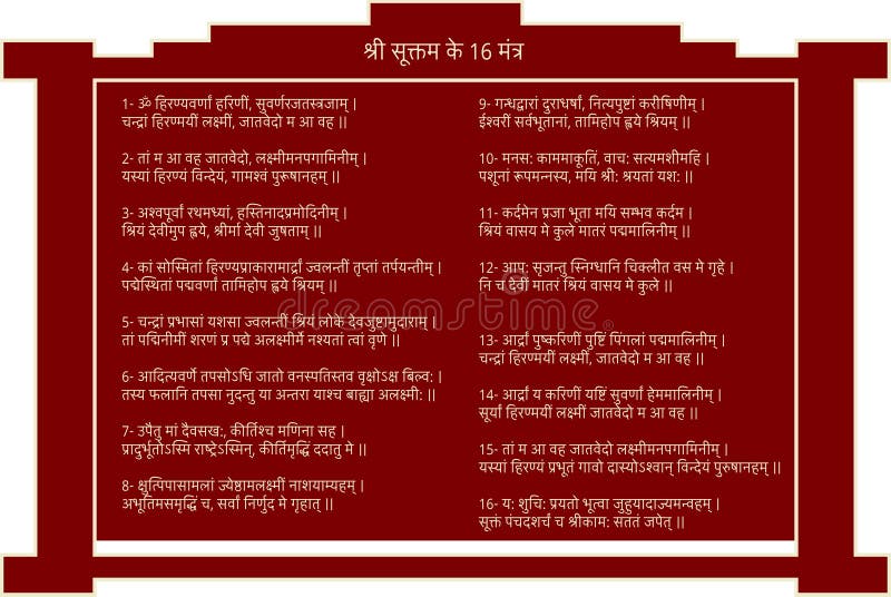 Durga sanskrit mantra in sanskrit and hindi language. royalty free illustration