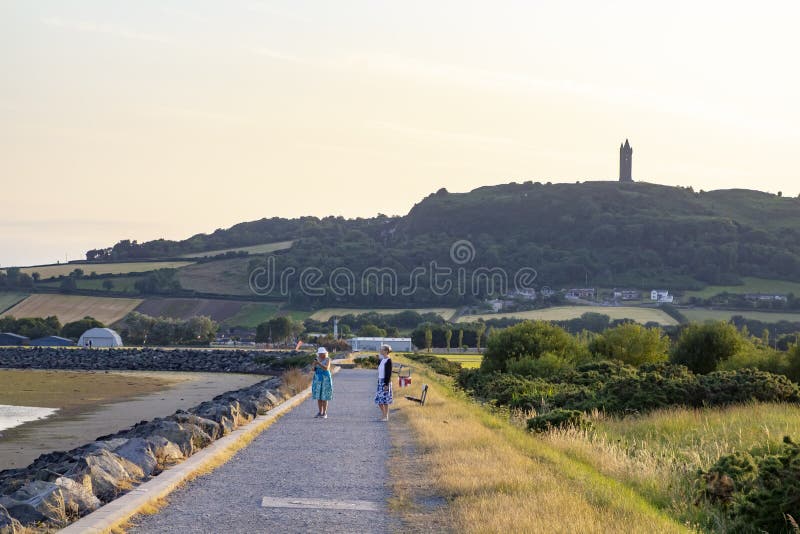 Dusk on the Floodgates Walk on the Strangford Lough coast outside Newtownards