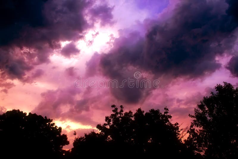 Dusky Sky stock image. Image of dawn, dismal, purple, dusky - 176299