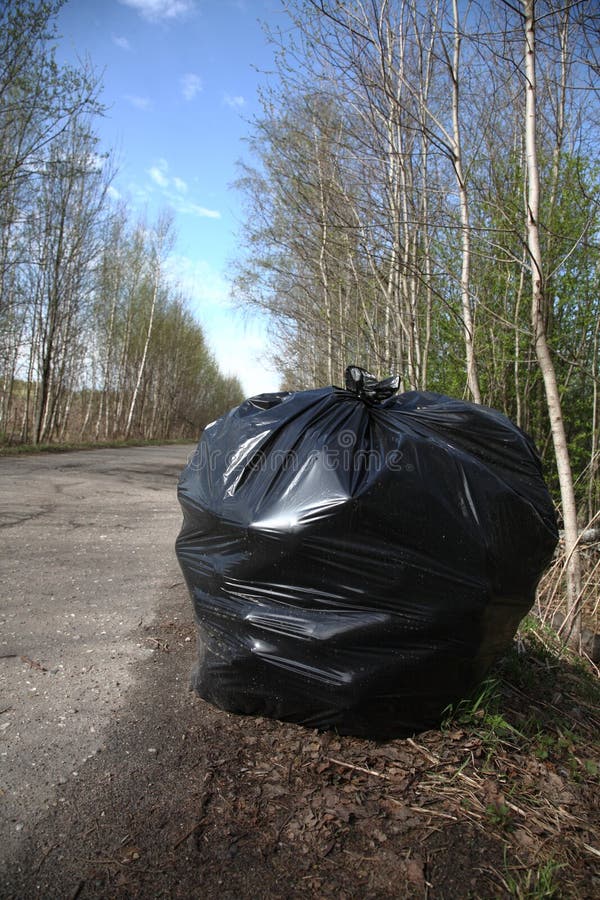 Dust bag stock photo. Image of spring, roadside, trees 14298932