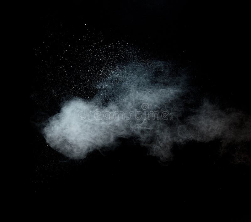 Dust Cloud On Black Background Stock Photo - Image of light, incense:  140630942