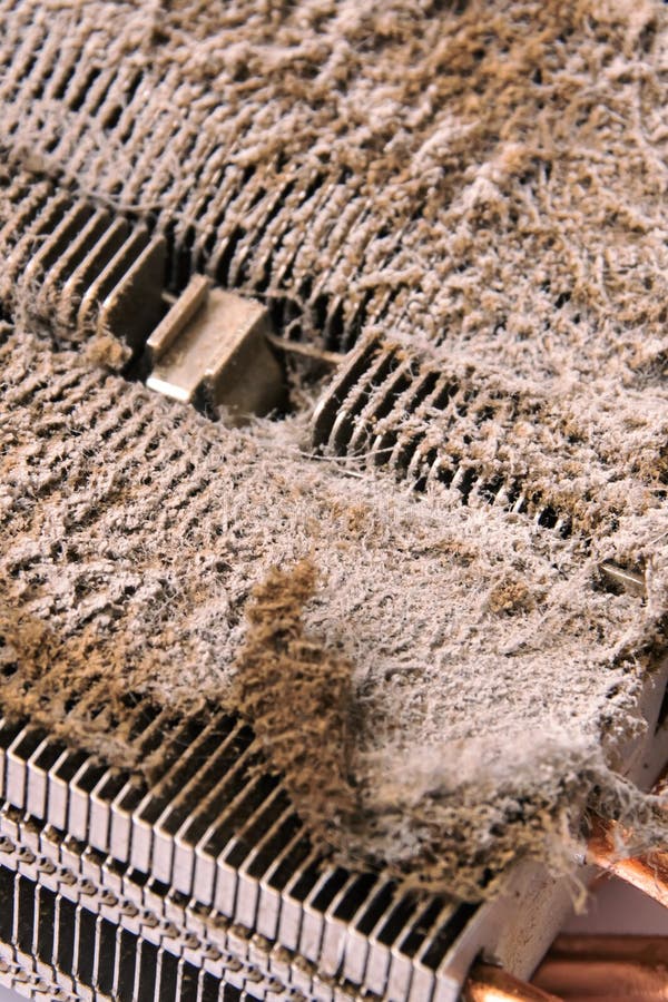 Dust on the fan in the computer stock photos