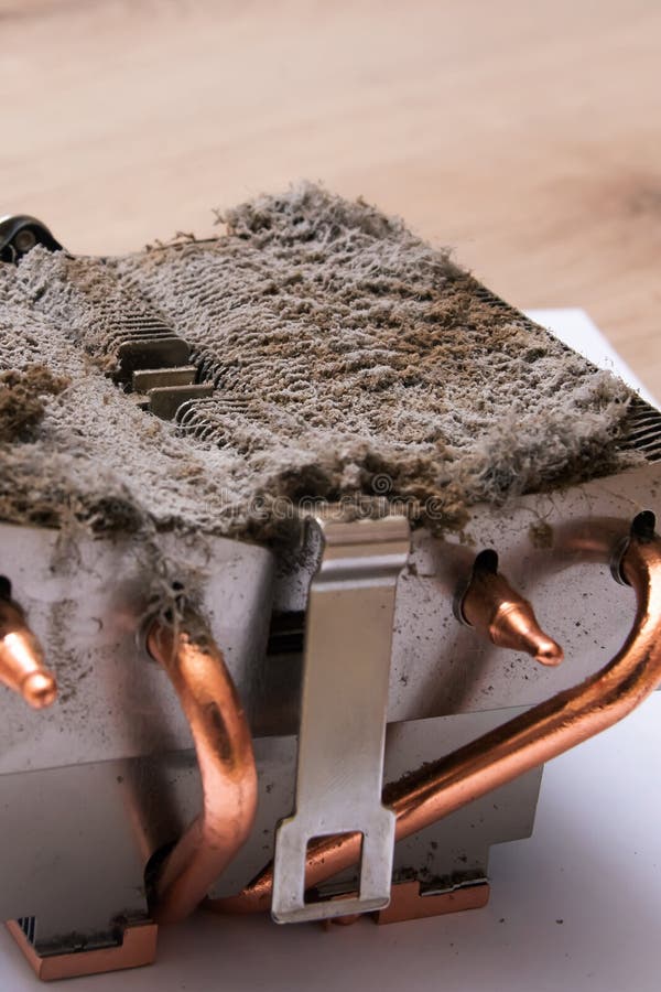 Dust on the fan in the computer royalty free stock images