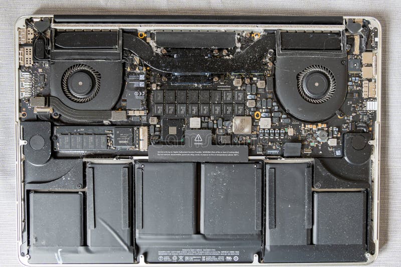 Dust Inside a Laptop Computer. the Cause of Computer Overheating