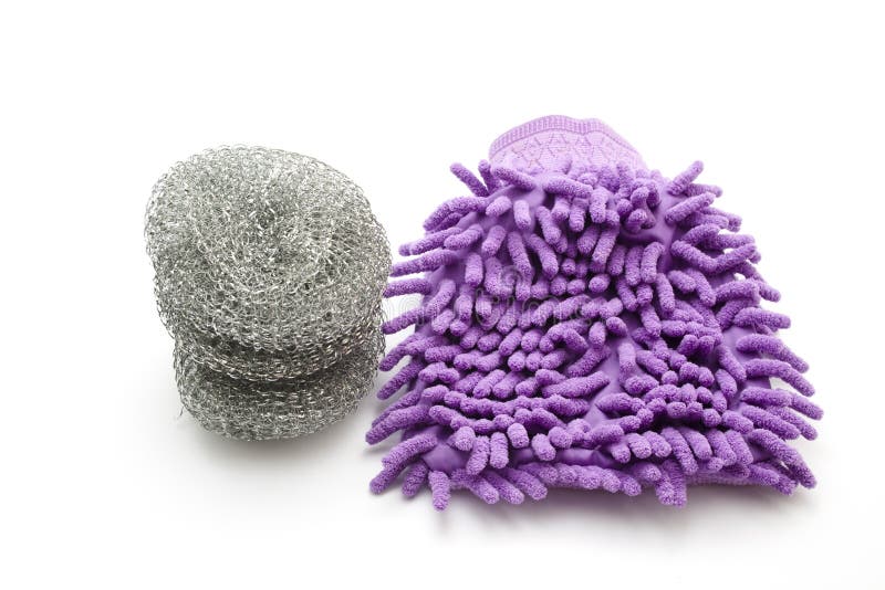 Dust Wiper For Cleaning With Pot Sponge Stock Image Image of dusting, household 33243625