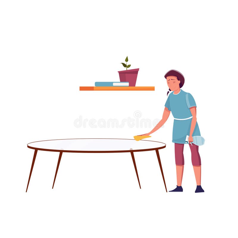 Dusting Furniture Stock Illustrations 200 Dusting Furniture Stock