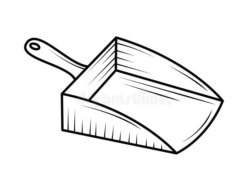 Dustpan cleaning doodle stock vector. Illustration of icon 270719513