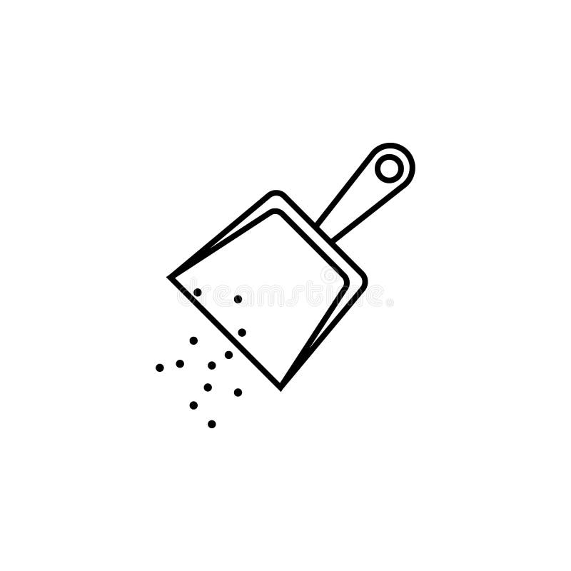 Dustpan icon. Element of kitchen utensils icon for mobile concept and web apps. Detailed dustpan icon can be used for web and vector illustration