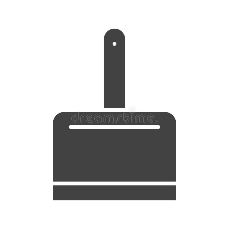 Dustpan icon vector image. stock illustration