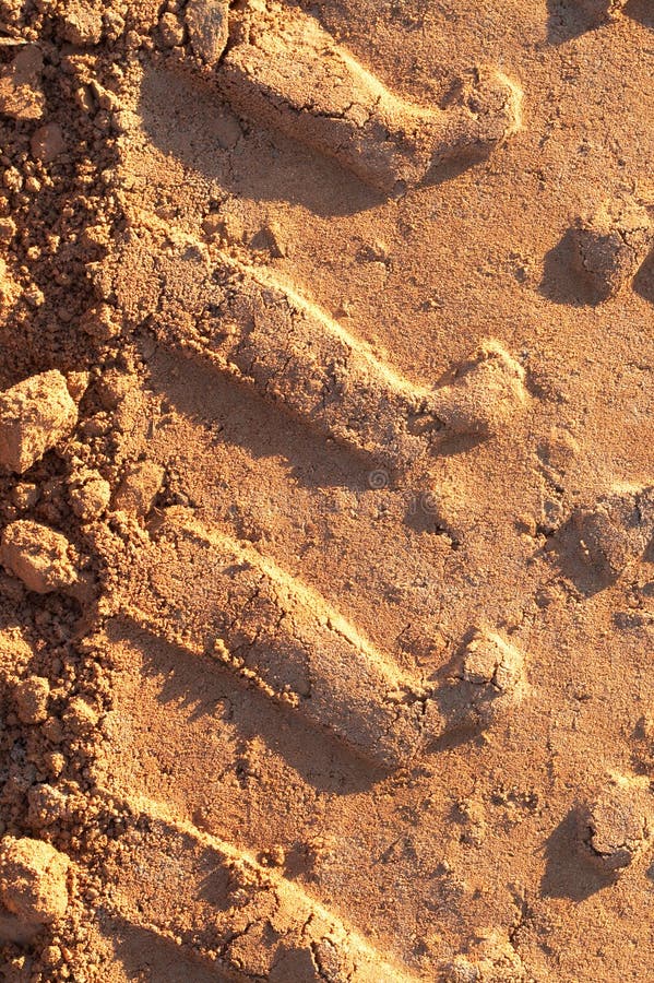 Dusty gravel road stock photo