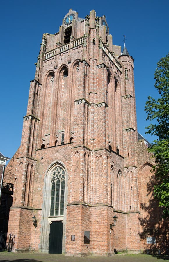 Kerk Wijk Bij Duurstede Dutch Churchtower in Wijk Bij Duurstede Stock Image - Image of kerk