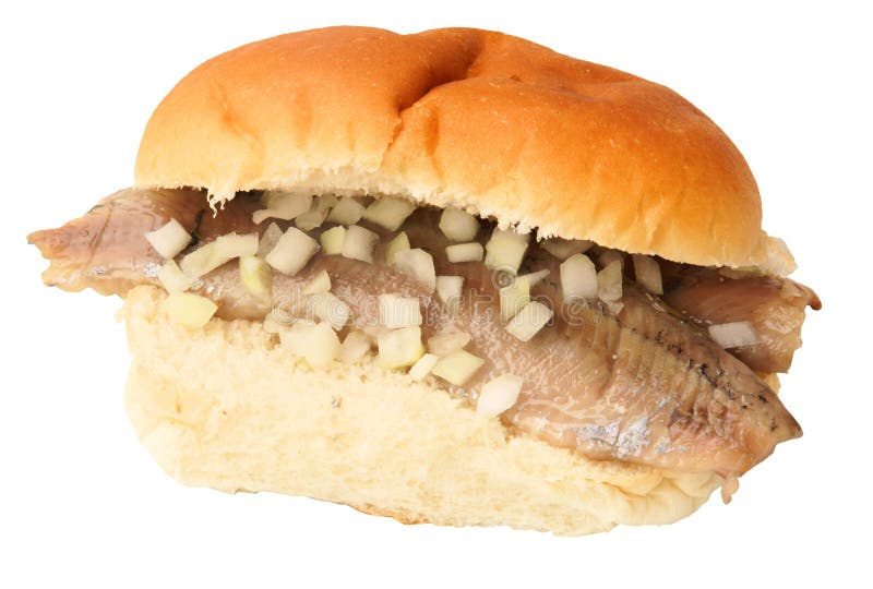 Dutch sandwich herring stock photo. Image of netherlands 21802910
