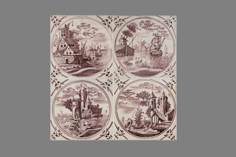 Dutch tile from the 16th to the 18th century royalty free stock images Dutch tile from the 16th to the 18th century royalty free stock images