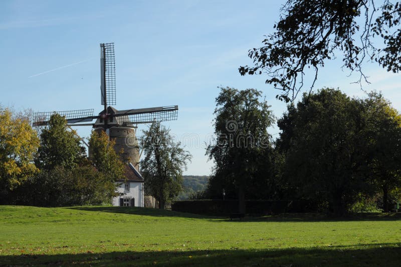 Dutch Windmill in Autumn Colors