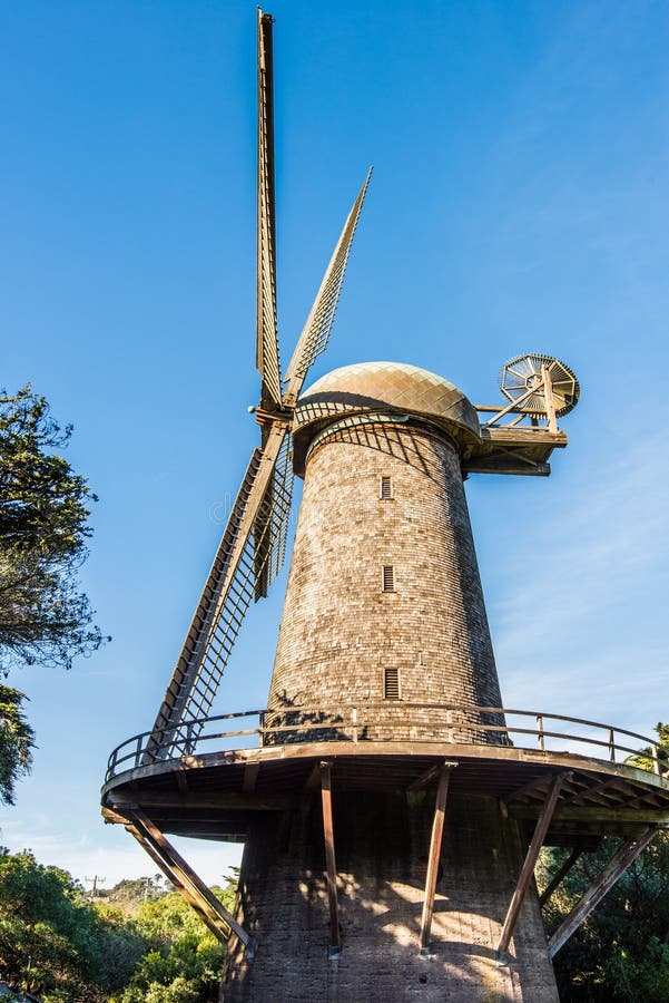 Dutch windmill - Golden Gate Park, San Francisco royalty free stock photo Dutch windmill - Golden Gate Park, San Francisco royalty free stock photo
