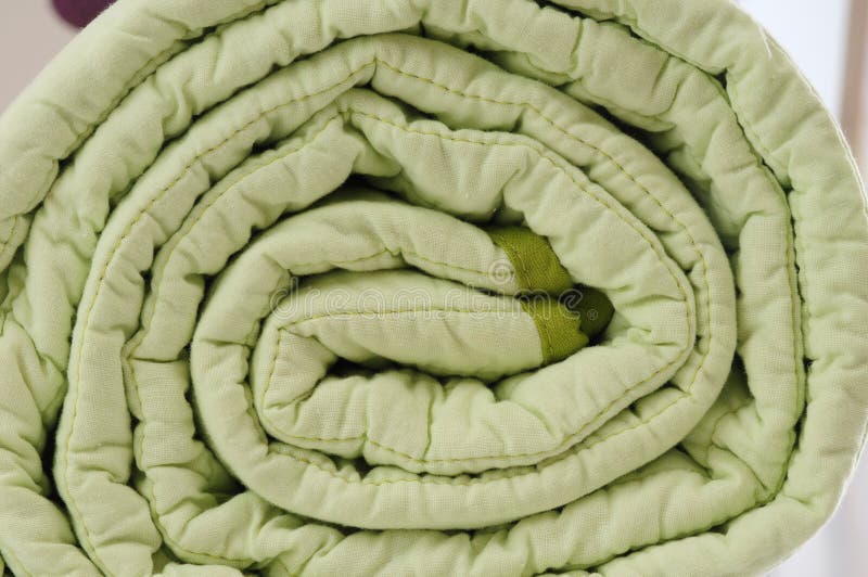 Duvet and Pillows. Isolated Stock Photo Image of comfortable, bedding