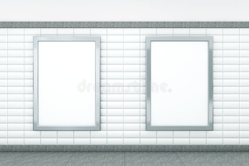 Duzi Puści Pionowo plakaty świadczenia 3 d royalty ilustracja Duzi Puści Pionowo plakaty świadczenia 3 d royalty ilustracja