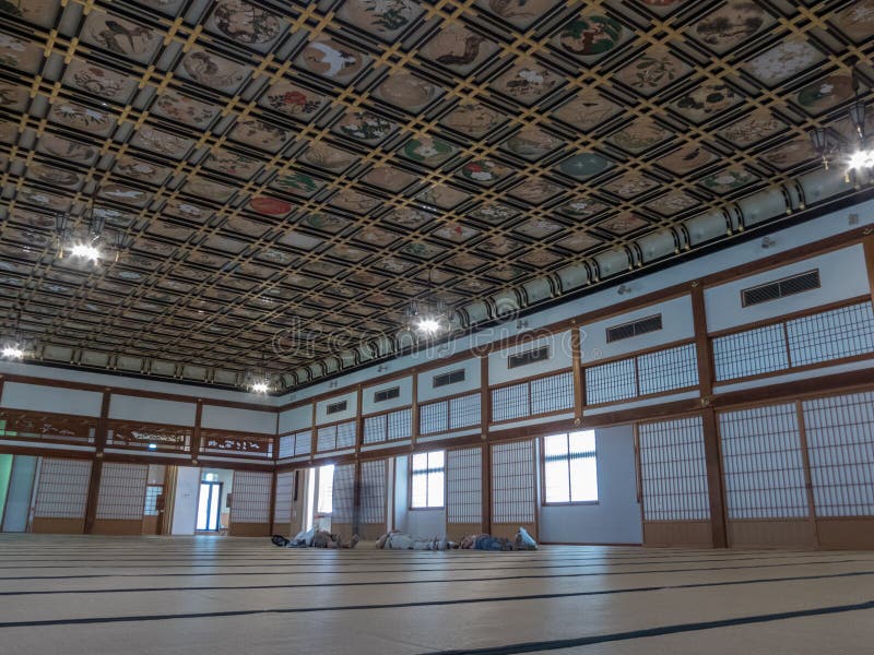 Duża sala montażowa, Eiheiji, Japonia fotografia stock Duża sala montażowa, Eiheiji, Japonia fotografia stock