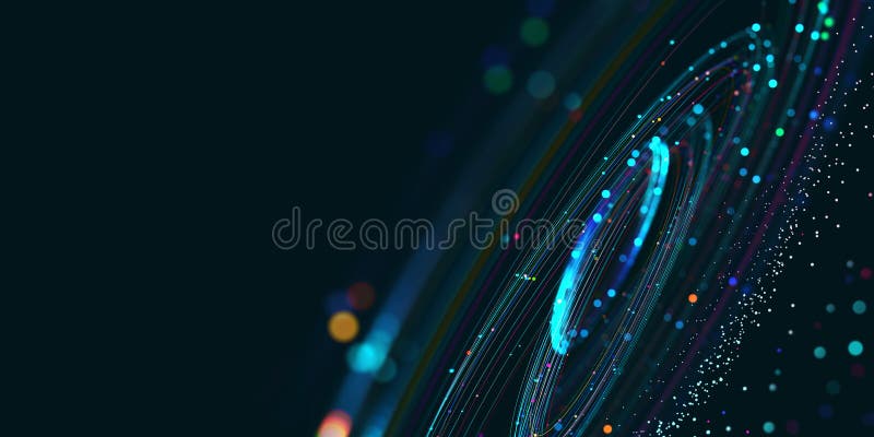 Duże dane dotyczące globalizacji systemów bezprzewodowych. technika blokowania danych w analizie danych ilustracji