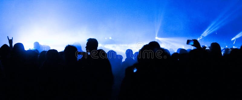 Duży Koncert Muzyki Na Żywo zdjęcie stock